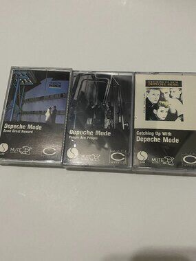 VINTAGE LOT OF 3 DEPECHE MODE CASSETTES